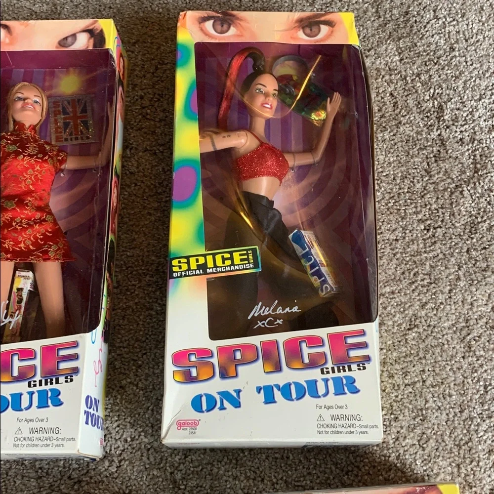 Spice Girls 4 Vintage Concert Dolls in Boxes (1998) Mel Victoria Geri & Melanie